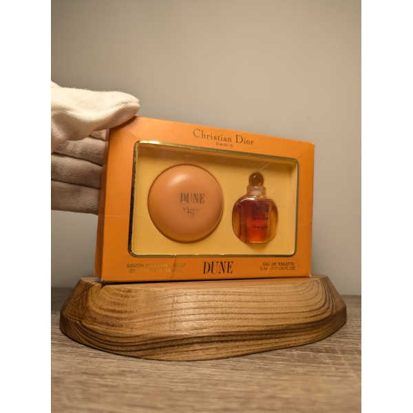 Набор Christian Dior Dune EDT 5 мл и мыло 25 г винтаж 1994 год